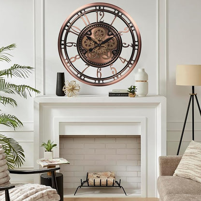 CLXEAST 28 Inch Oversized Large Moving Gear Wall Clock - Image 5