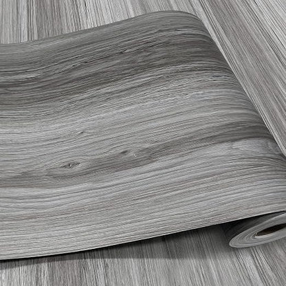 Wood Grain Peel and Stick Floor Tiles – 11.8” Width, Full Roll Length of 118" – by auxua