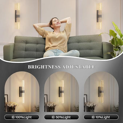 camuucci Battery Operated Wall Sconces Set of 2 Rechargeable Battery Powered - Image 5