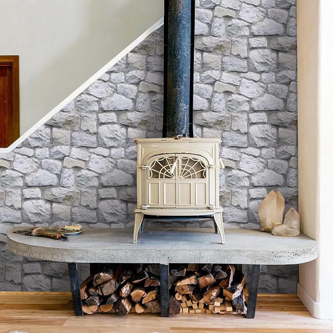 3D Faux Stone Wall Panels Peel and Stick, Stone-Look Textured Wall Sticker - Image 9