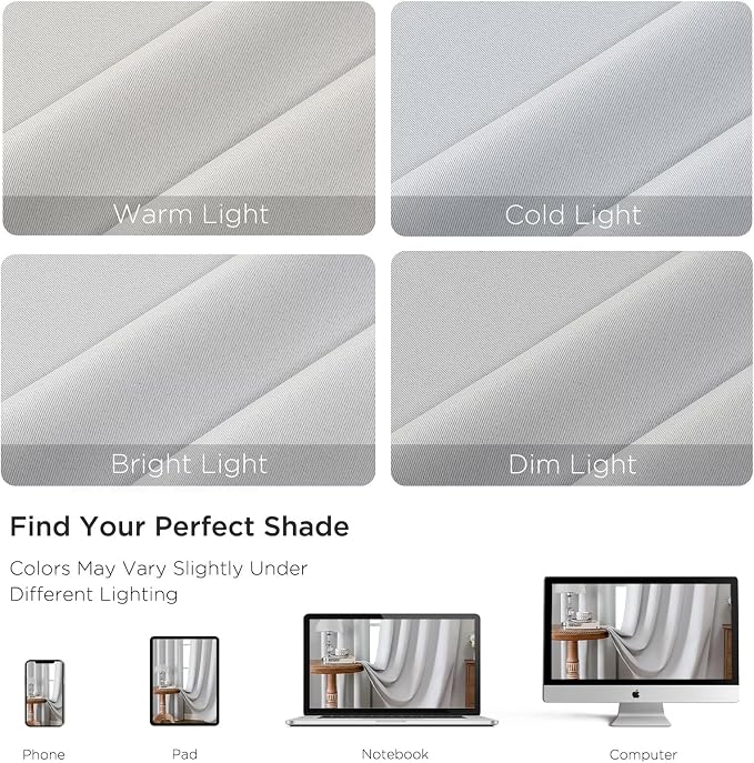 CUCRAF Blackout Curtains Room Darkening Window Curtain Panels, Rod Pocket - Image 4