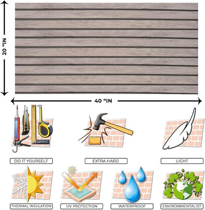 IZODEKOR 3D Wood Effect Styrofoam Wall Panels - Image 4