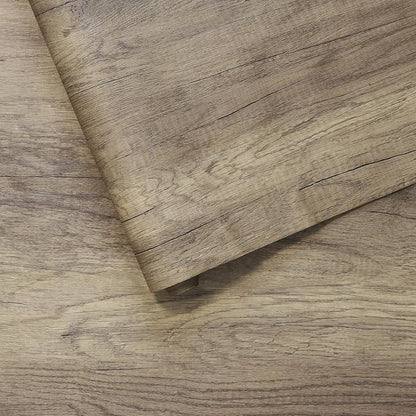BOMENG Extra Wide Brown Wood Contact Paper Peel and Stick Wallpaper 24"x197" by BOMENG