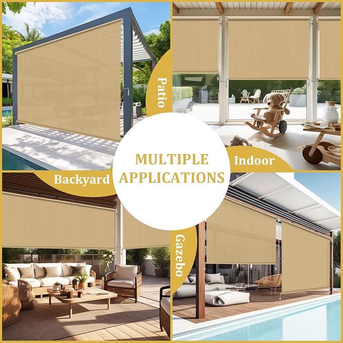 Shade&Beyond Outdoor Roller Shades - Image 7