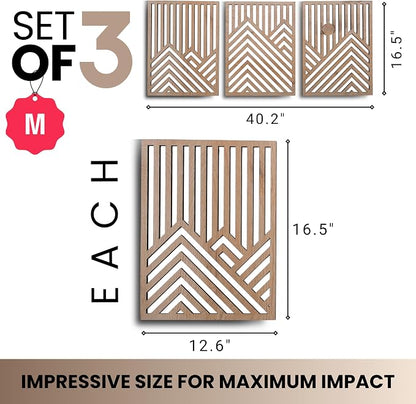 qmmp Modern Wooden Wall Sculptures - Image 2