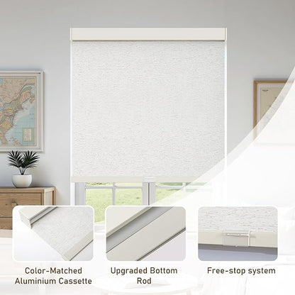 AOSKY Linen Roller Blinds Shades - Image 3