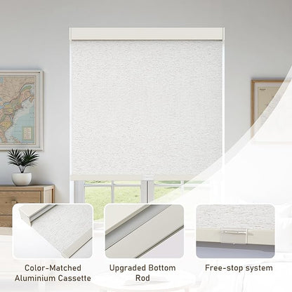 AOSKY Linen Roller Blinds Shades - Image 3