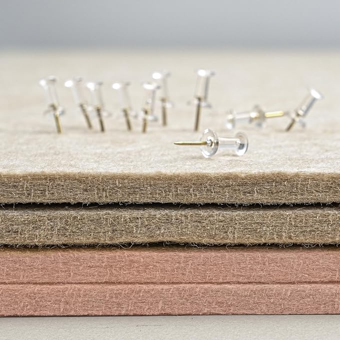 Lightomorrow Bulletin Board, 24 x 18 inches Felt Board Decorative Pin Board - Image 4