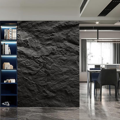 KASARO 3D Faux Stone Wall Panels, Cement Texture Thicker Accent - Image 7