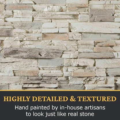 AZ Faux High-Density Polyurethane Faux Stone Interlocking Right Endcap - Image 6