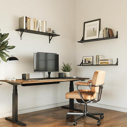 WOPITUES Floating Shelves for Wall 40″W x 8″D, Long Wall Mounted Shelves Set of - Image 4