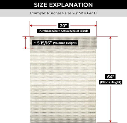 UNISHADES Cordless Bamboo Roman Shades - Image 6