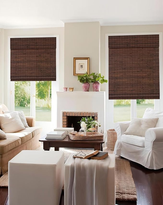 24''W X 72'''H Cordless Bamboo Roman Shades - Image 7