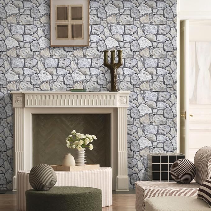 COMSTICKC 3D Faux Stone Wall Panel Peel and Stick Wall Covering, Not Real Stone - Image 7