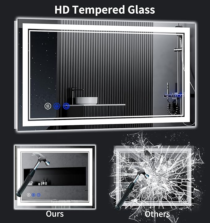 48"x24" LED Bathroom Mirror - Image 7