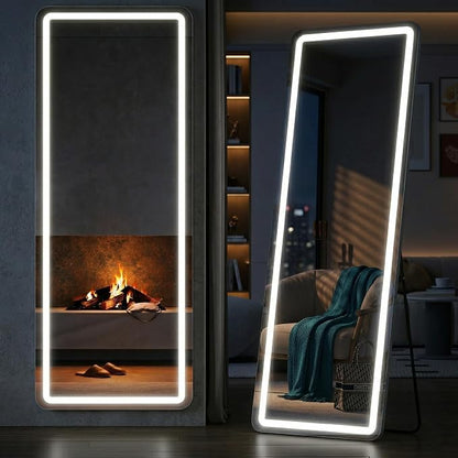 Full Length Mirror with Lights, Full Body Dressing Standing Mirrors with by SimpleDeluxe