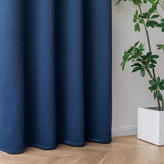 IGEMAEVE Blackout Sliding Door Curtains 108 Inch Length, Extra Wide Room - Image 6
