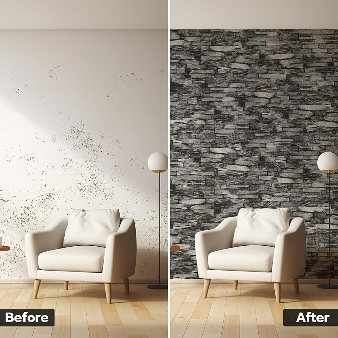 30PCS 3D Wall Panels Peel and Stick Foam, Self-Adhesive Decorative 3D Brick - Image 5