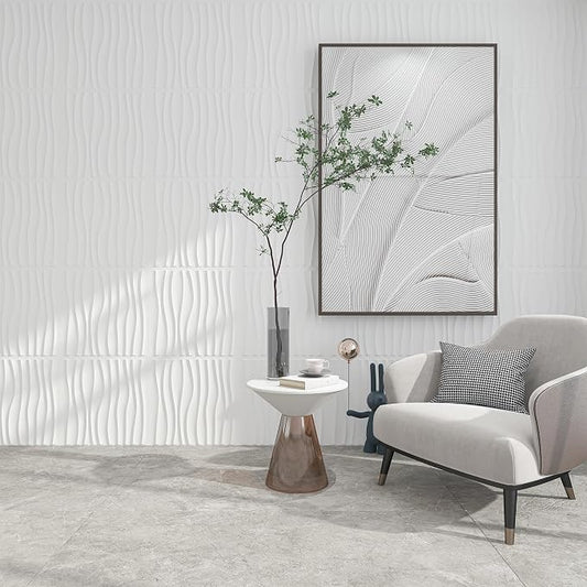 Art3d 12 Pack 3D Wave Design Wall panels 19.7"x19.7" PVC Panel - Image 2
