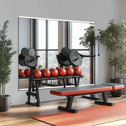 TRAHOME Home Gym Mirror for Wall, Glass Frameless Body Large Mirror for Home Gym - Image 7