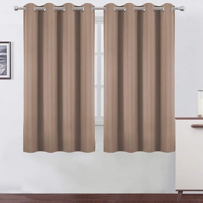 LEMOMO Cappuccino Thermal Blackout Curtains/52 x 54 Inch/Set of 2 Panels Room by Lemomo