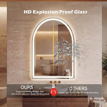 DUMOS 24"×32" LED Bathroom Mirror - Image 3