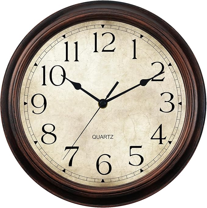 KECYET Wall Clock Battery Operated Vintage Silent Non-Ticking Analog Wall - Image 8