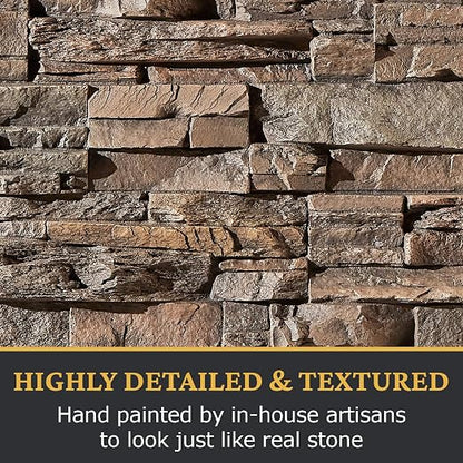 AZ Faux High-Density Polyurethane Faux Stone Interlocking Right Endcap - Image 6