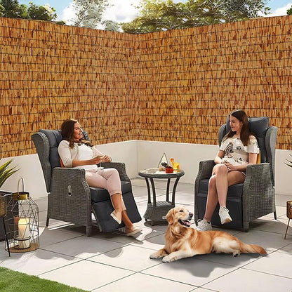 Bamboo Fence, Reed Fencing 4Feet High Bamboo Privacy Screen Outdoor - Image 6