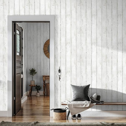 practicalWs Wood Shiplap Peel and Stick Wallpaper, Self Adhesive Faux Nature - Image 5