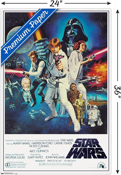 Trends International 24x36 Star Wars-V One Sheet Premium Wall Poster, 22.375" x - Image 3
