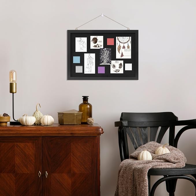 DAHAPYBOO Cork Board with Linen Black 2Pack, Bulletin Board 17"x12", Corkboards - Image 7