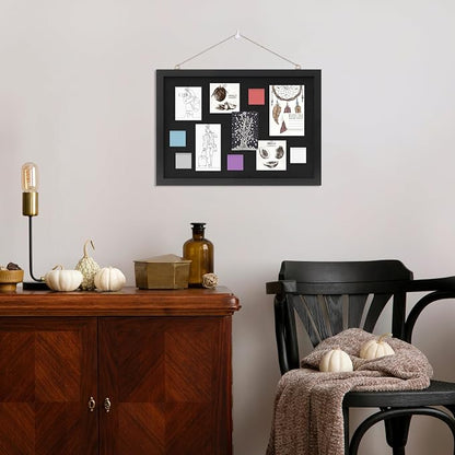 DAHAPYBOO Cork Board with Linen Black 2Pack, Bulletin Board 17"x12", Corkboards - Image 7