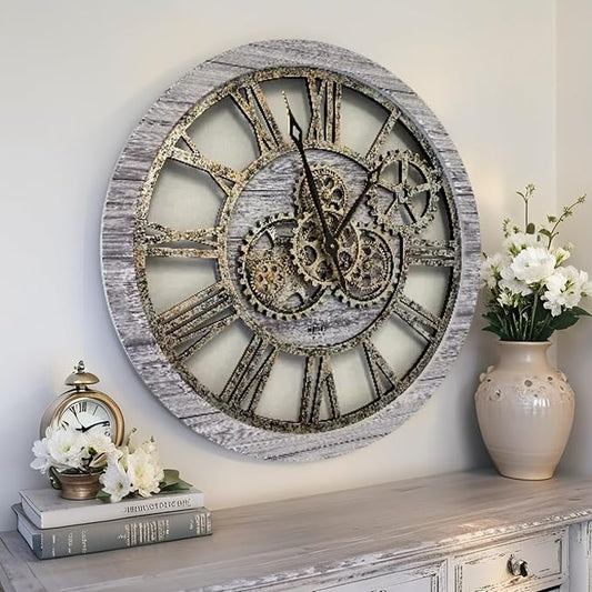 ImprovingLife The Gears Clock The Original Real Moving Gear Wall Clock Vintage - Image 2