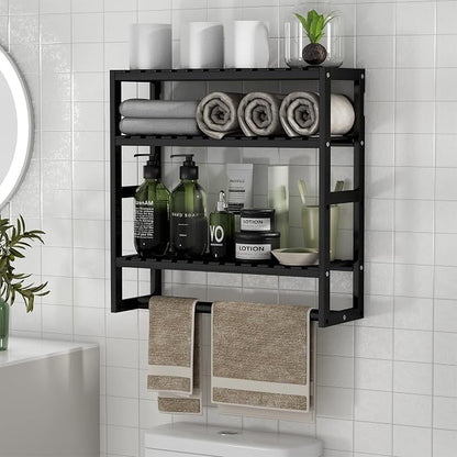 PPN Towel Rack Bathroom Storage Shelves Over The Toilet by PPN