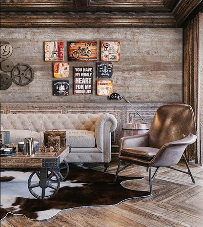 Dimoon78.7"x17.7'' Wood Wallpaper Brown Grey Dark Wood Contact Paper Gray Brown - Image 7
