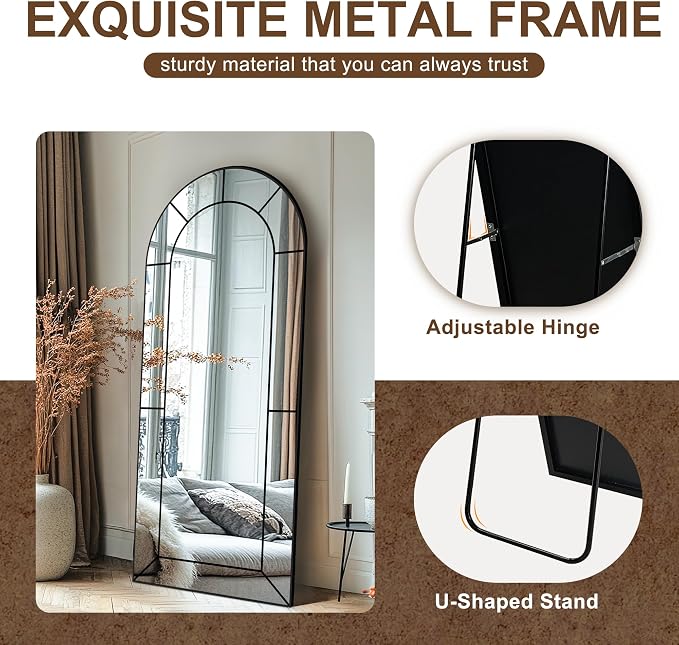 Wall Mirror, Full Length Floor, Window Pane - Image 4