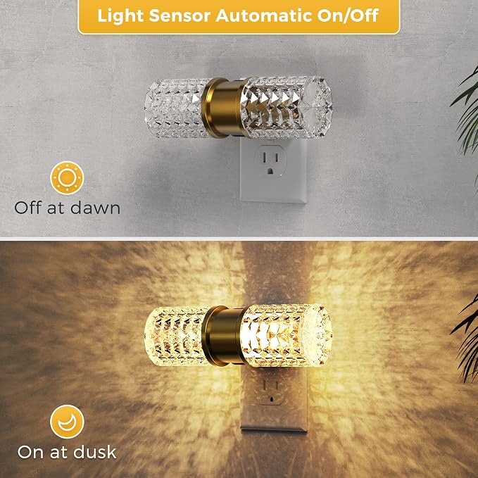 L LOHAS LED Night Light, Night Lights Plug into Wall, 2 Pack 10-Color RGB - Image 2