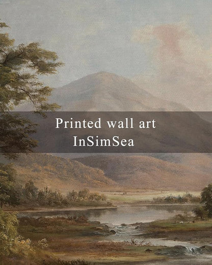 InSimSea Framed Canvas Wall Art, Vintage Landscape Painting, Rustic Nature - Image 7