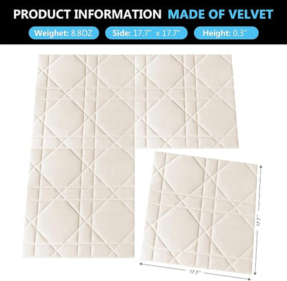 Velvet 3d wall panels for Interior wall Decor peel and stick, Soundproof - Image 3