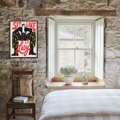 Medpol Funky Feminist Wall Art Vintage Trendy Equal Rights Canvas Poster Modern - Image 5
