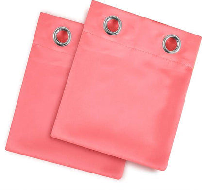 LEMOMO Blackout Curtains 38 x 54 inch/Coral Curtains Set of 2 Panels/Thermal - Image 9