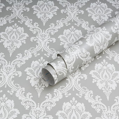 Peel and Stick Wallpaper Grey and White Contact Paper by Micpolo