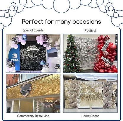 COKAOBE Rose Gold Shimmer Wall Backdrop, Photo Backdrops - Image 5