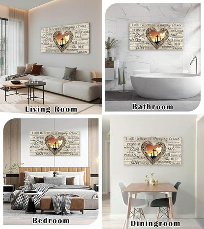 Cao Gen Decor Art A63575 Amazing Grace Wall Art Decor Canvas Print Picture - Image 3