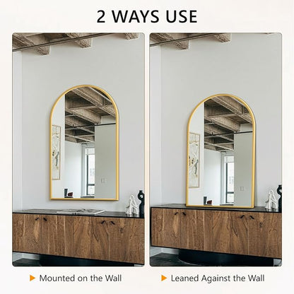Arched Bathroom Mirror for Wall, HD Glass Over Sink for Bathroom - Image 6