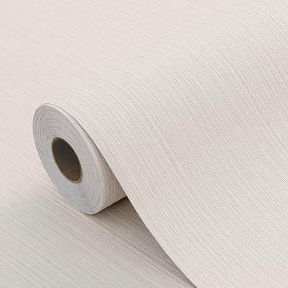 Beige Faux Grasscloth Wallpaper Peel and Stick Linen Textured 24"x394" Upgraded by HyunHome