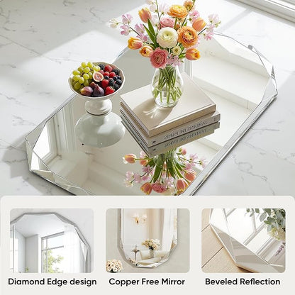 Suidia Bathroom Mirror, Frameless Bathroom Mirror - Image 3