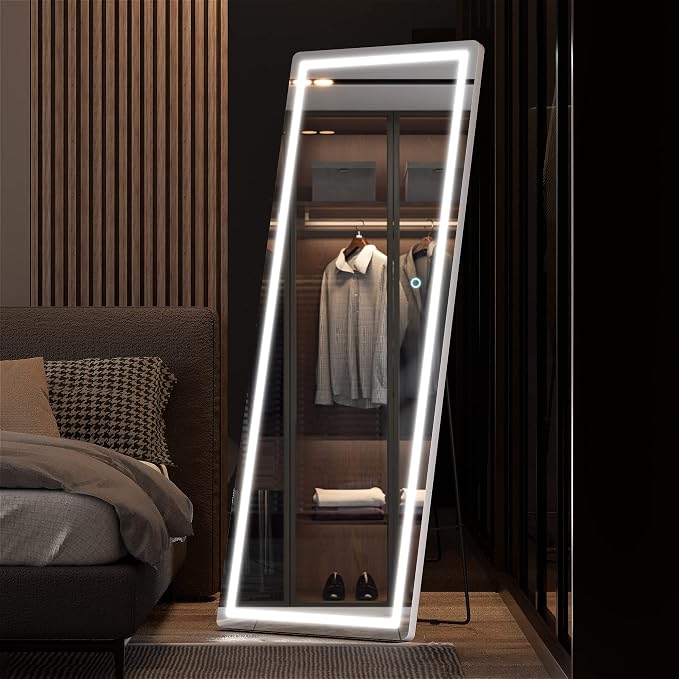 Hasipu Full Length Mirror with Lights, Full Body Dressing Standing, Hanging - Image 6