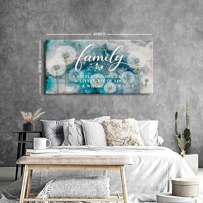 AIYISU Inspirational Family Wall Art Farmhouse Home Decor Dandelion Botanical - Image 3